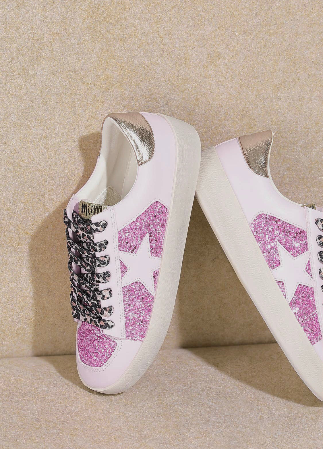 Pink Glitter Alex Sneakers