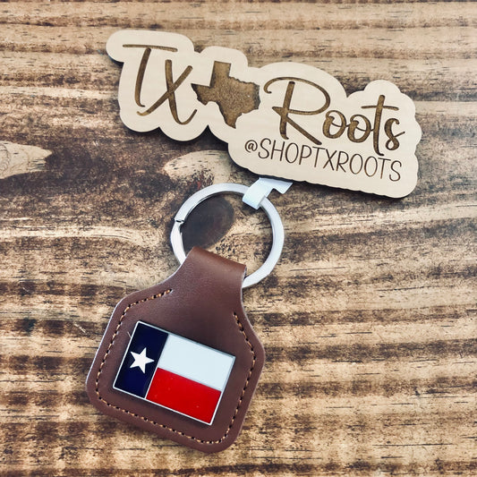 Texas Flag Key Chain