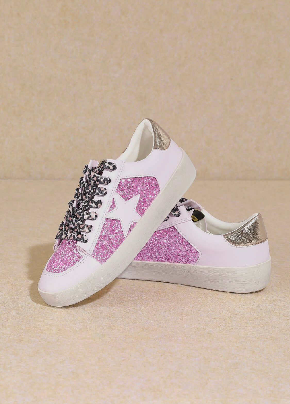 Pink Glitter Alex Sneakers