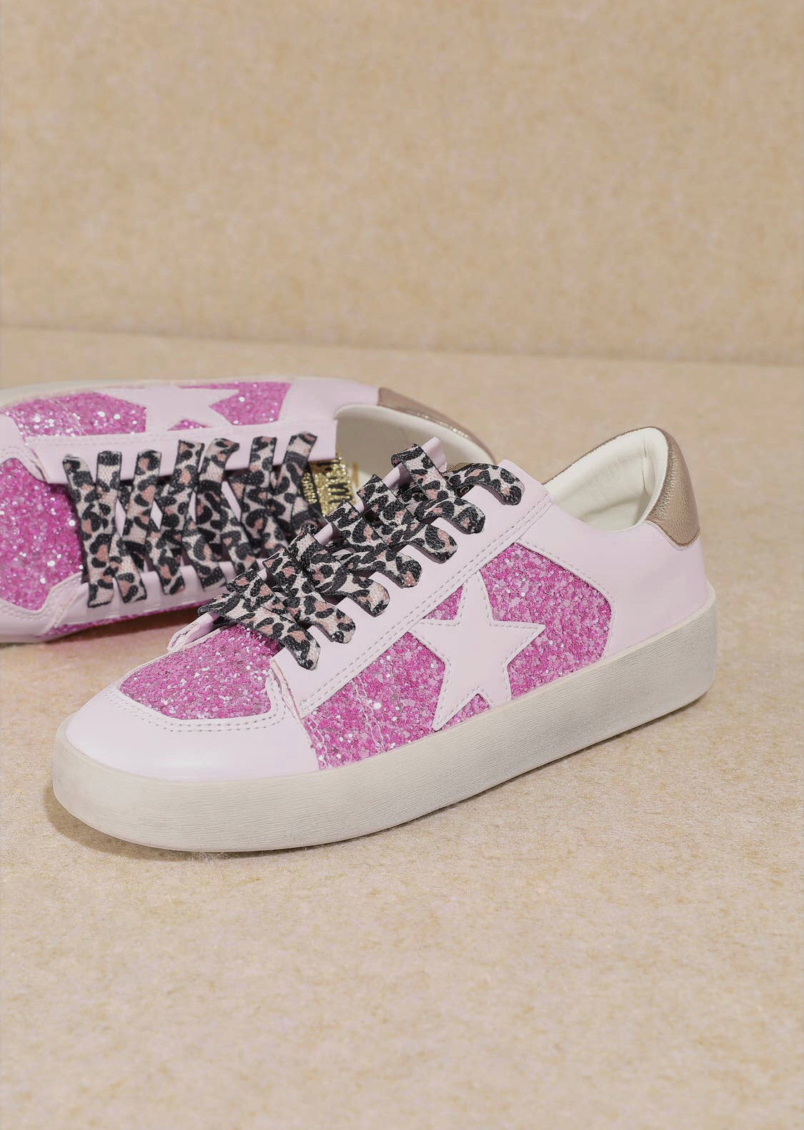 Pink Glitter Alex Sneakers