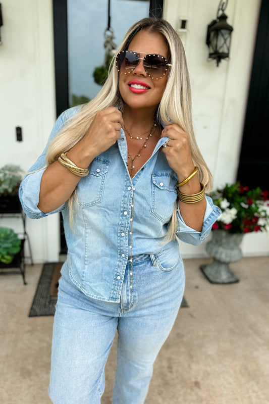 Dolly Denim Top