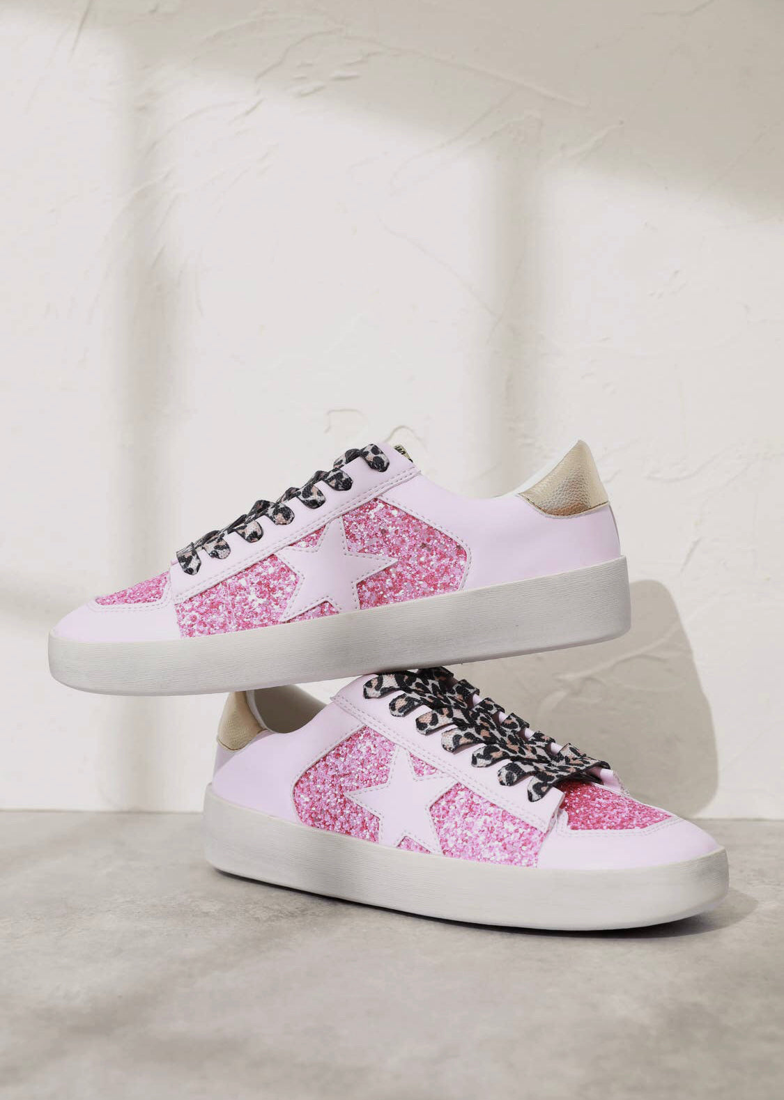 Pink Glitter Alex Sneakers