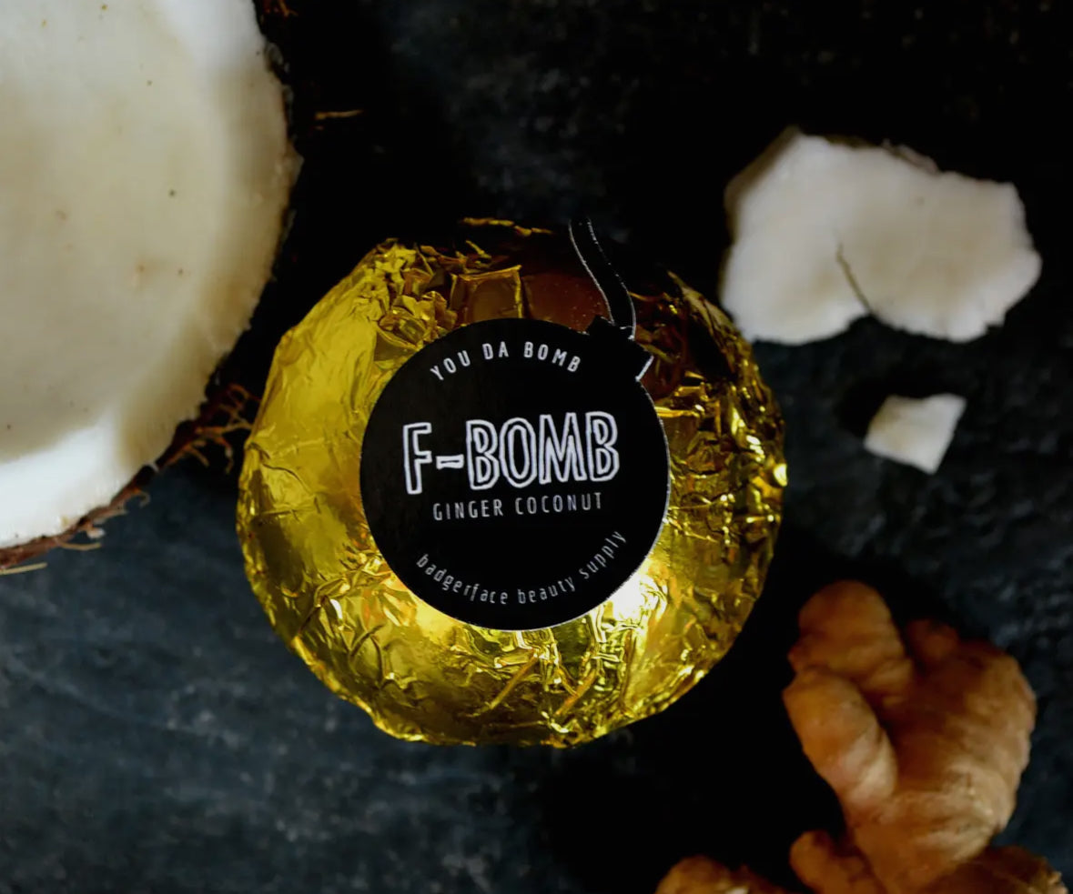 F-Bomb ~ Ginger Coconut Jumbo Bath Bomb