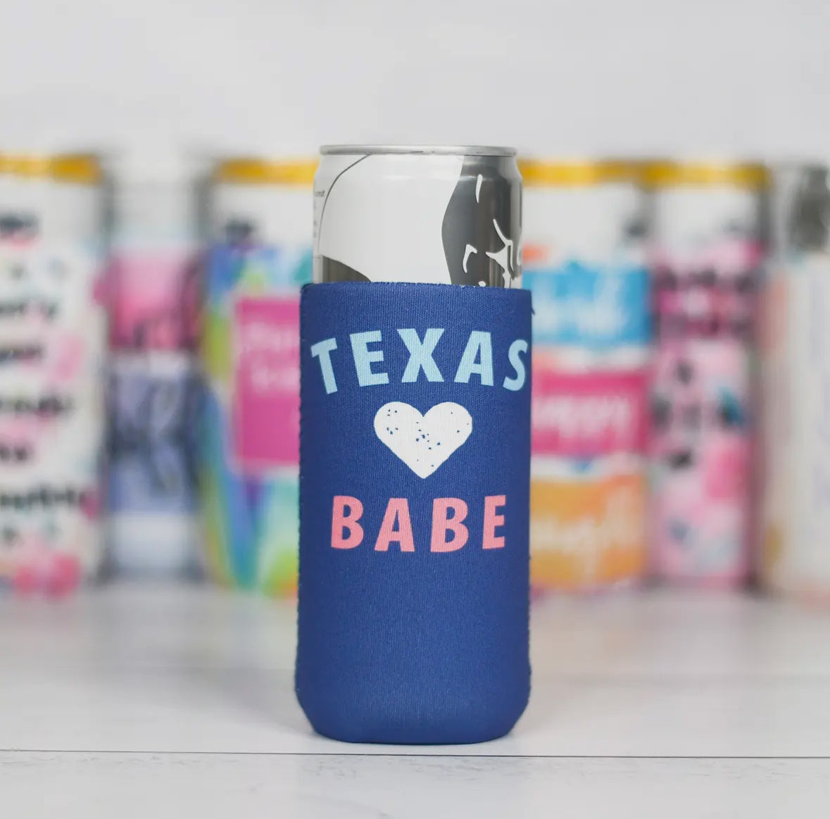 Texas Babe Can Cooler - Slim