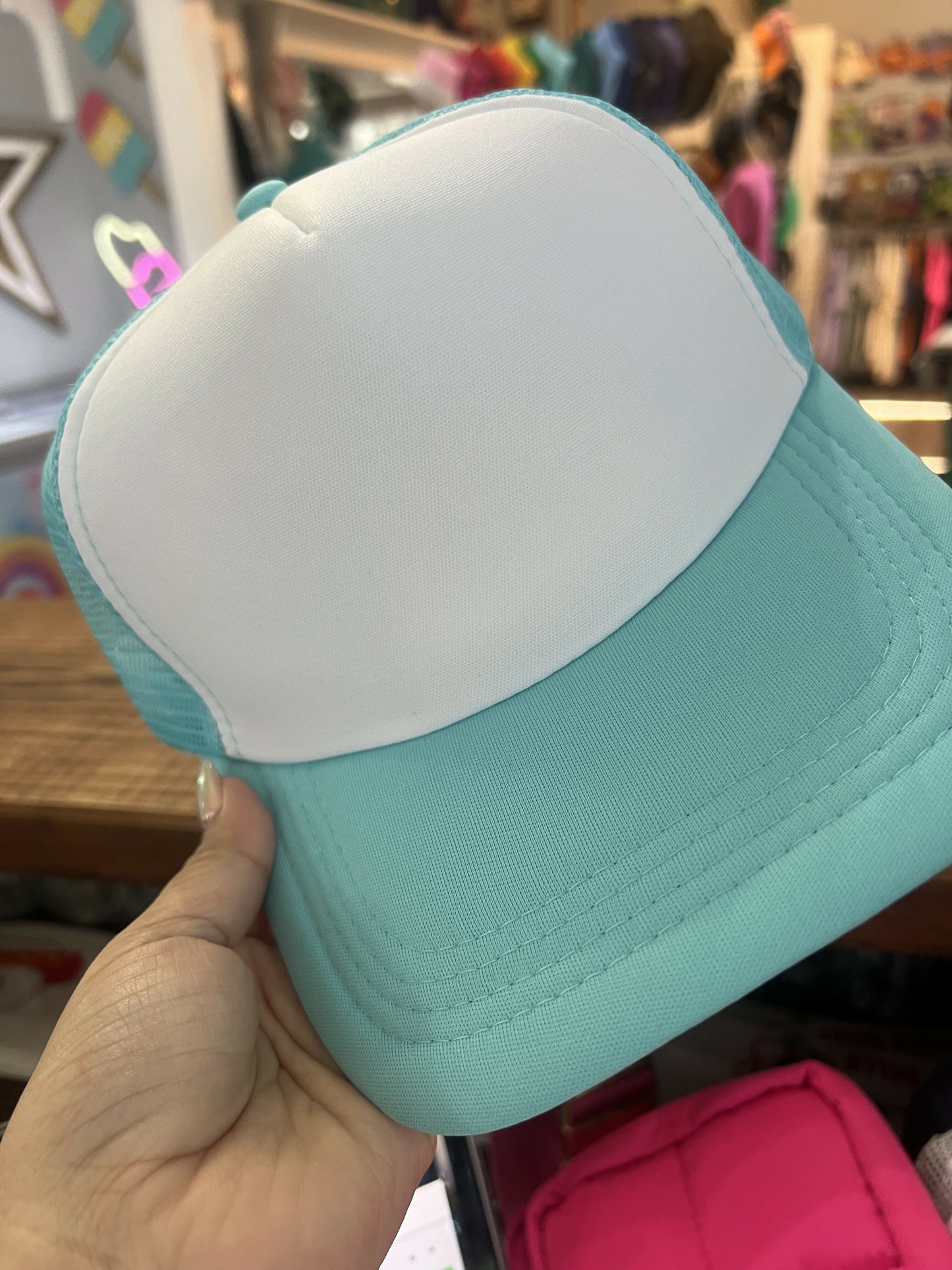 Ry Trucker Teal with white front