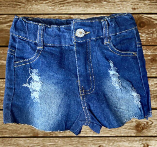 Girl Ripped Denim shorts