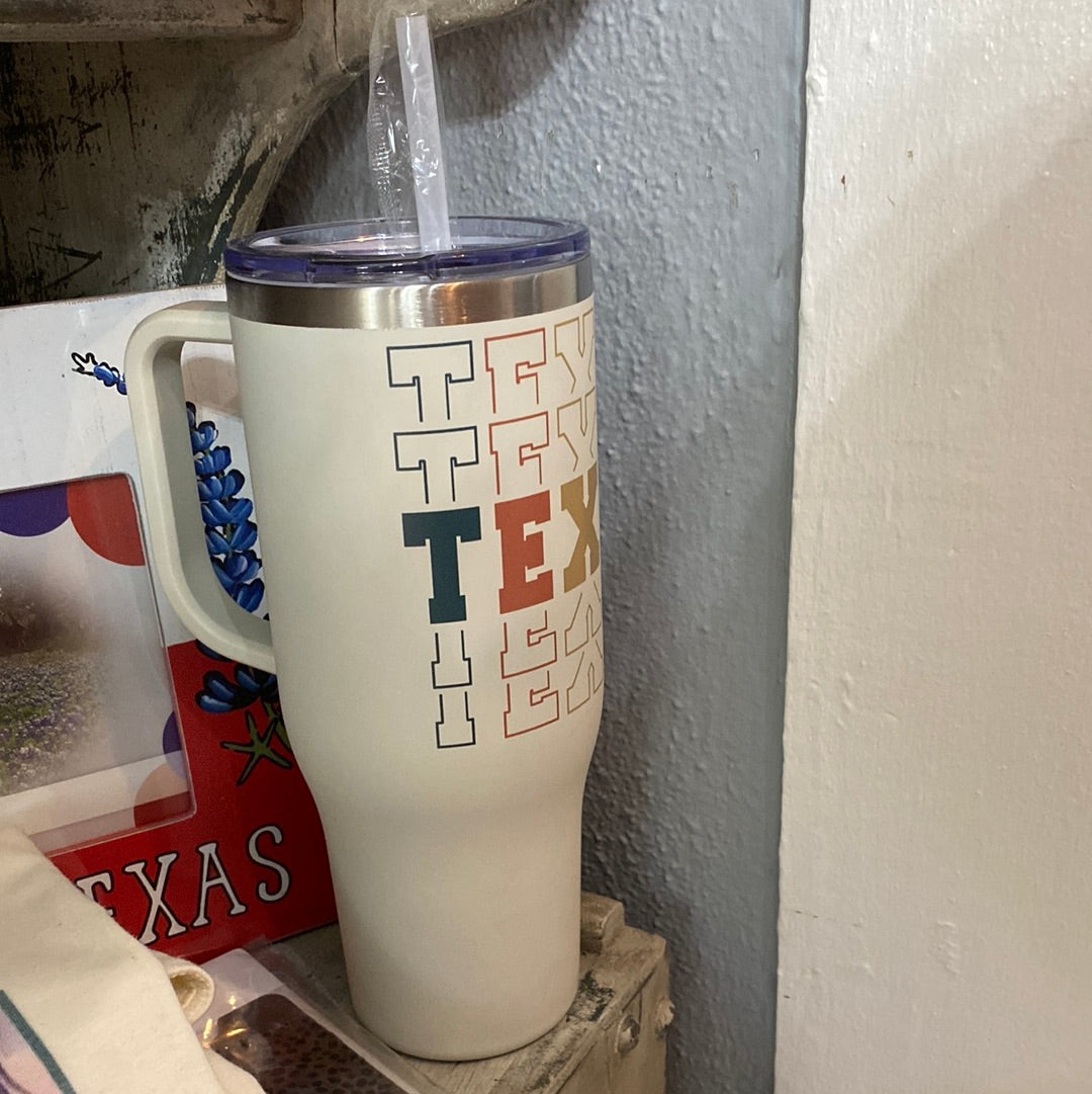 Repeated Texas 40oz Tumbler