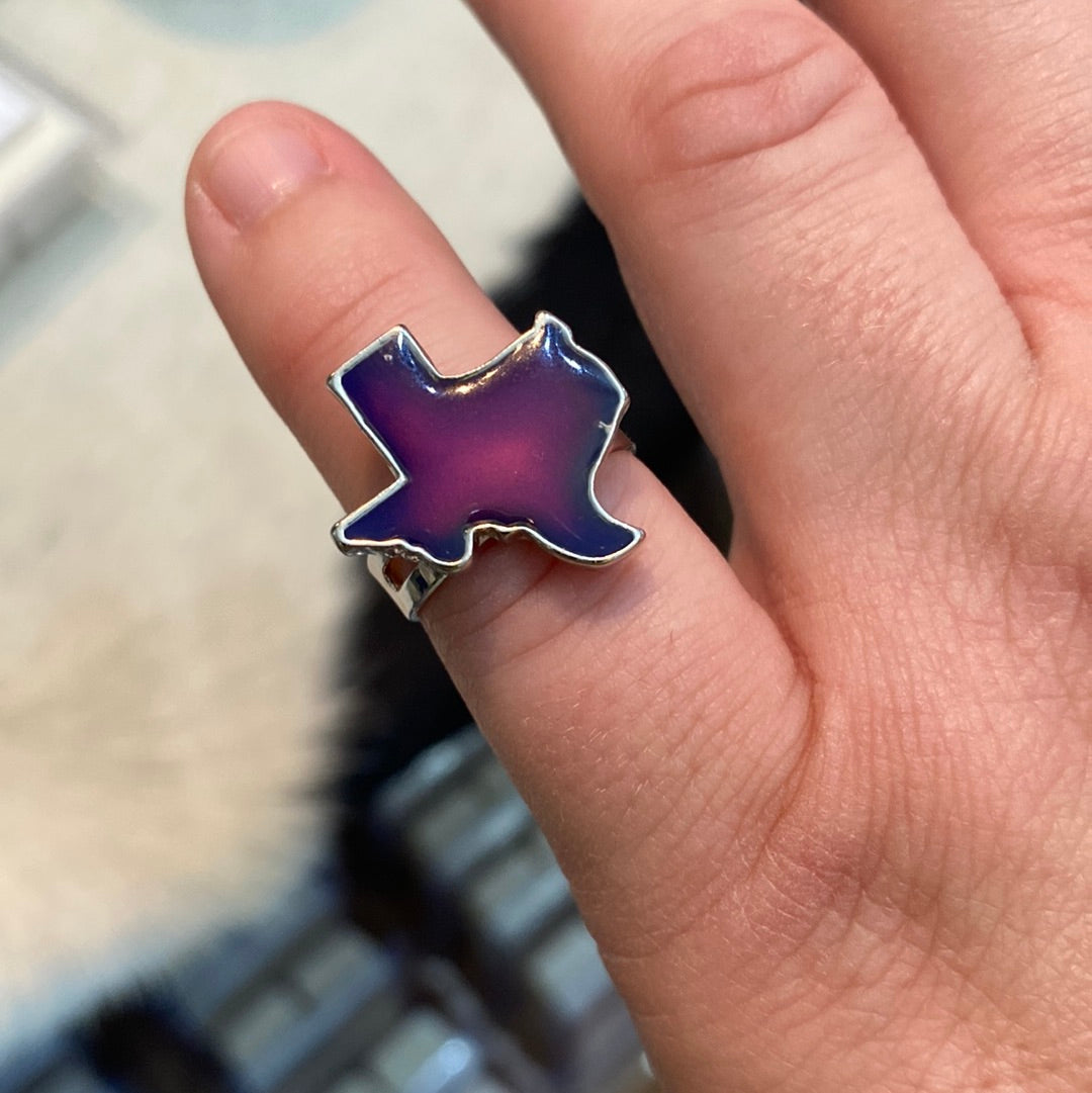 Texas Shaped Mood Ring