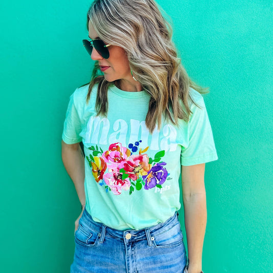 MaMa Floral Tee