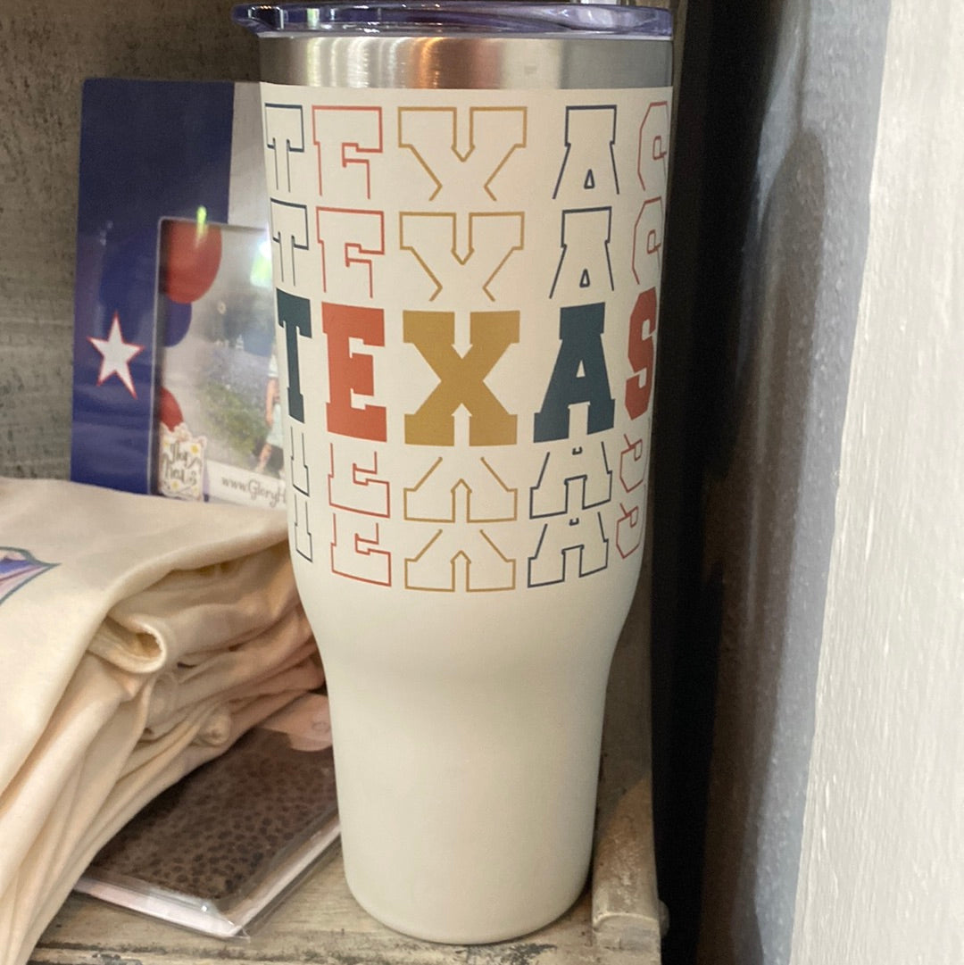 Repeated Texas 40oz Tumbler