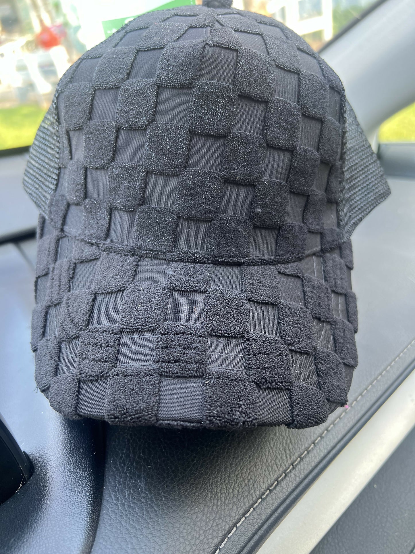 Ry Trucker Hat black checkered