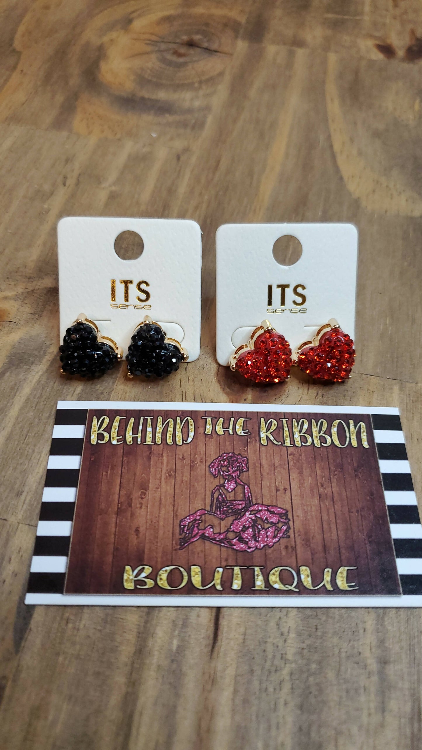 Bling Heart Earrings