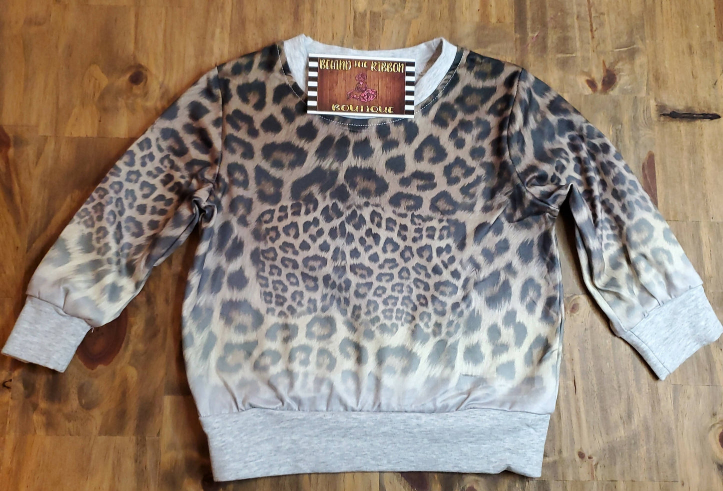 Distressed Cheetah sweatshirt