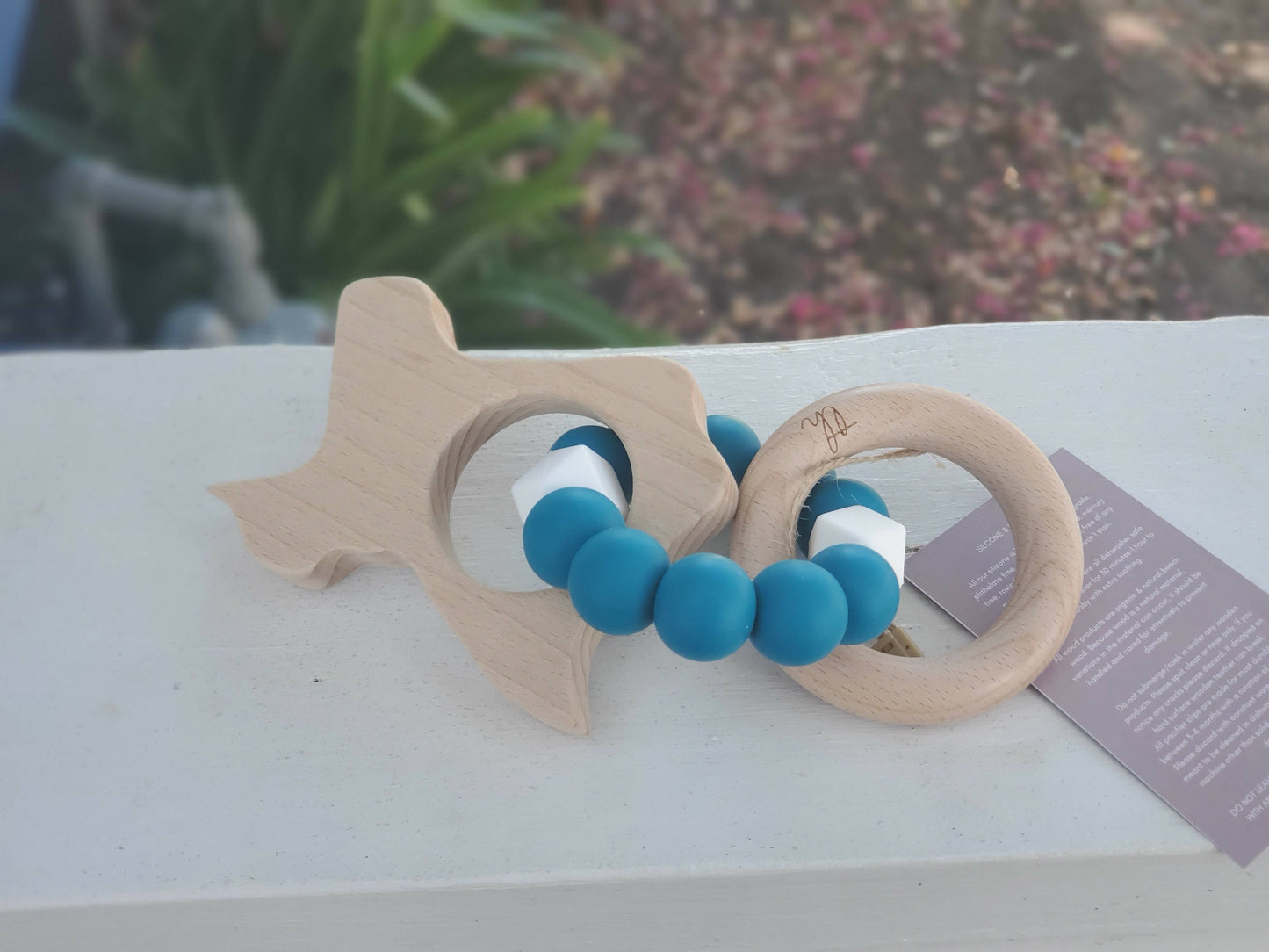 Texas Teething Ring Rattle