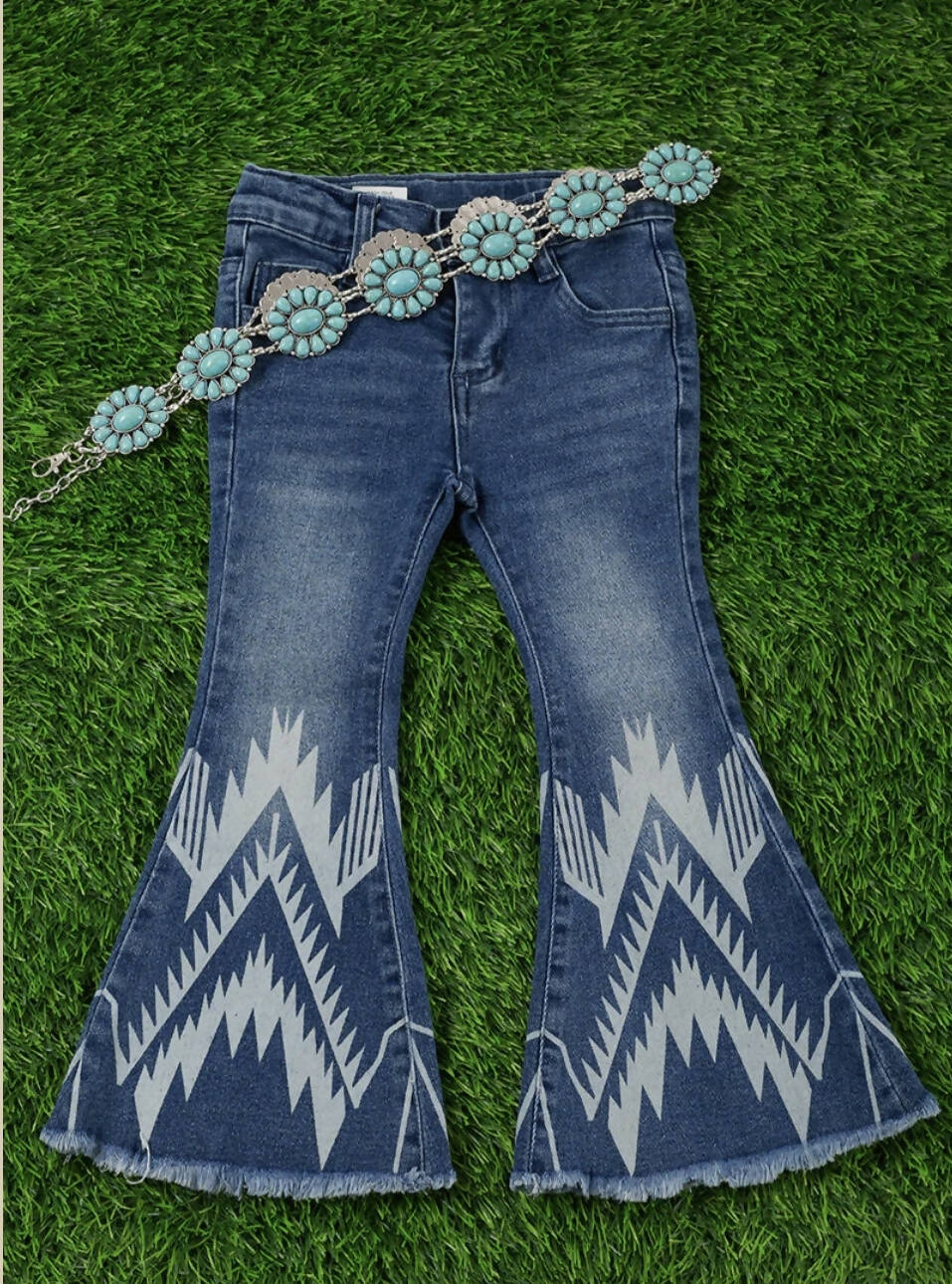 AZTEC BOOTCUT DENIM JEANS