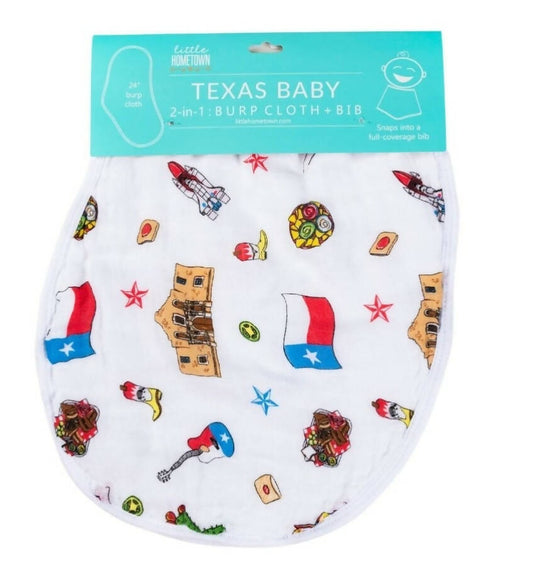 2 in1 Burp Cloth + Bib