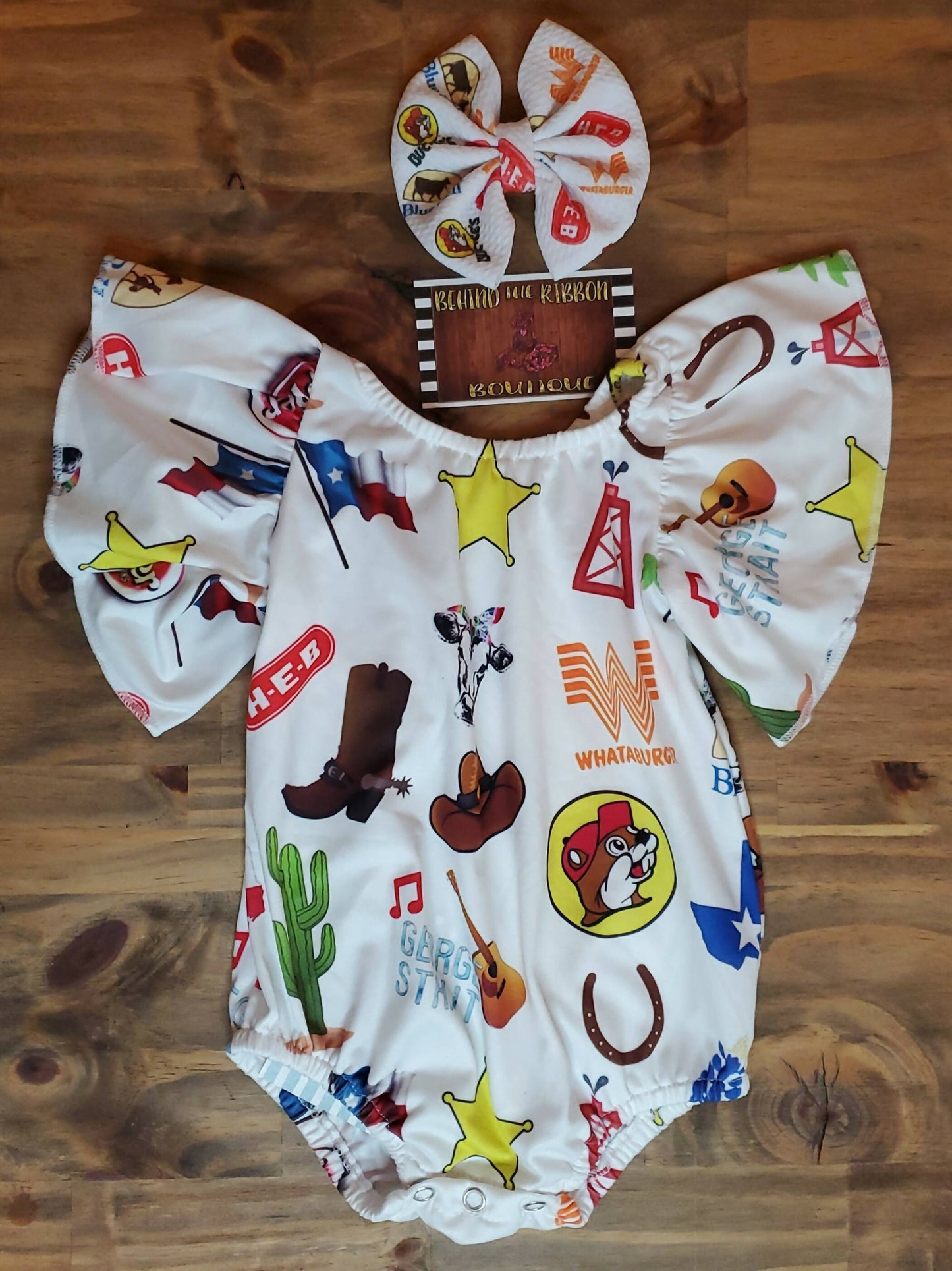 All About Texas Flutter Onesie