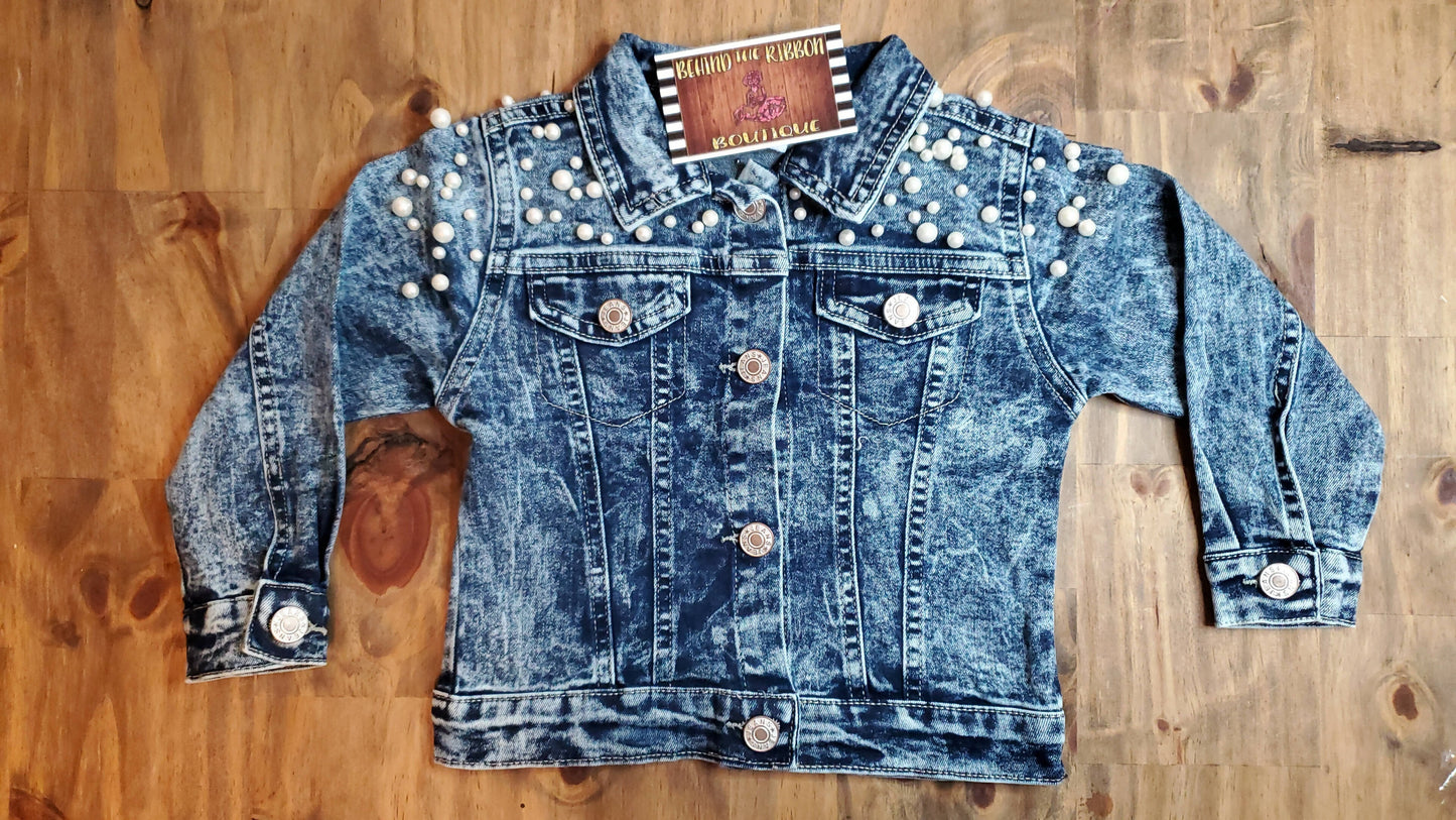 Girls Pearl Jean Jacket