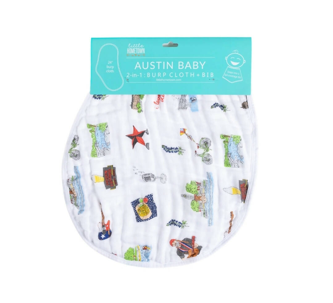 2 in1 Burp Cloth + Bib